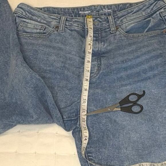 Old Navy Kitty Kat High-Rise O.G. Straight Jeans Women's 12 | Blue | EUC - Picture 11 of 12